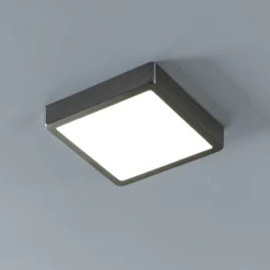 EGLO connect Fueva-Z lámpara de techo 21x21cm níquel