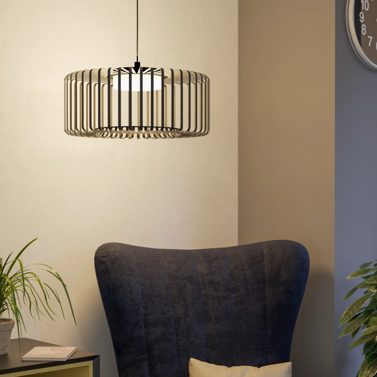 EGLO connect lámpara colgante LED Ginestrone-Z, 1 luz, negro