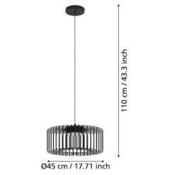 EGLO connect lámpara colgante LED Ginestrone-Z, 1 luz, negro