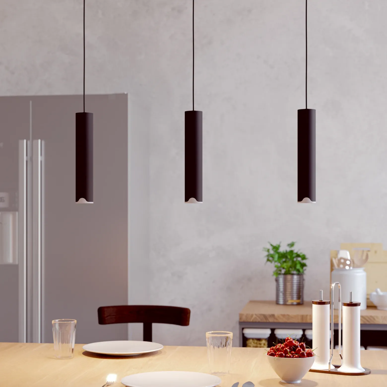 EGLO connect lámpara colgante LED Balamorta-Z, 3 luces, negro