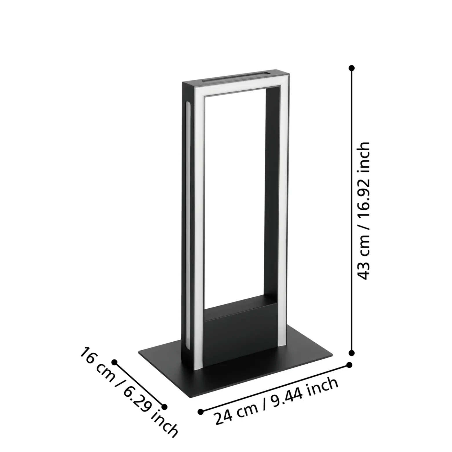 EGLO connect lámpara de mesa LED Savilanas-Z, negro, CCT