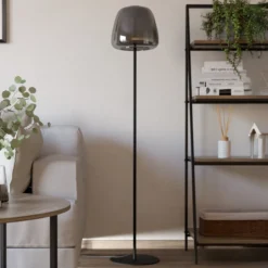EGLO connect lámpara de pie LED Alfero-Z, RGB, CCT, negro