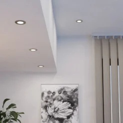 EGLO connect lámpara empotrable LED Fueva 6-Z, gris, juego de 3