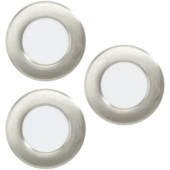 EGLO connect lámpara empotrable LED Fueva 6-Z, gris, juego de 3