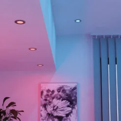 EGLO connect lámpara empotrable LED Fueva 6-Z, gris, juego de 3