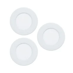 EGLO connect lámpara empotrable LED Fueva 6-Z, blanco, juego de 3