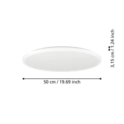 EGLO connect lámpara LED de techo Rovito-Z, blanco, Ø 50 cm