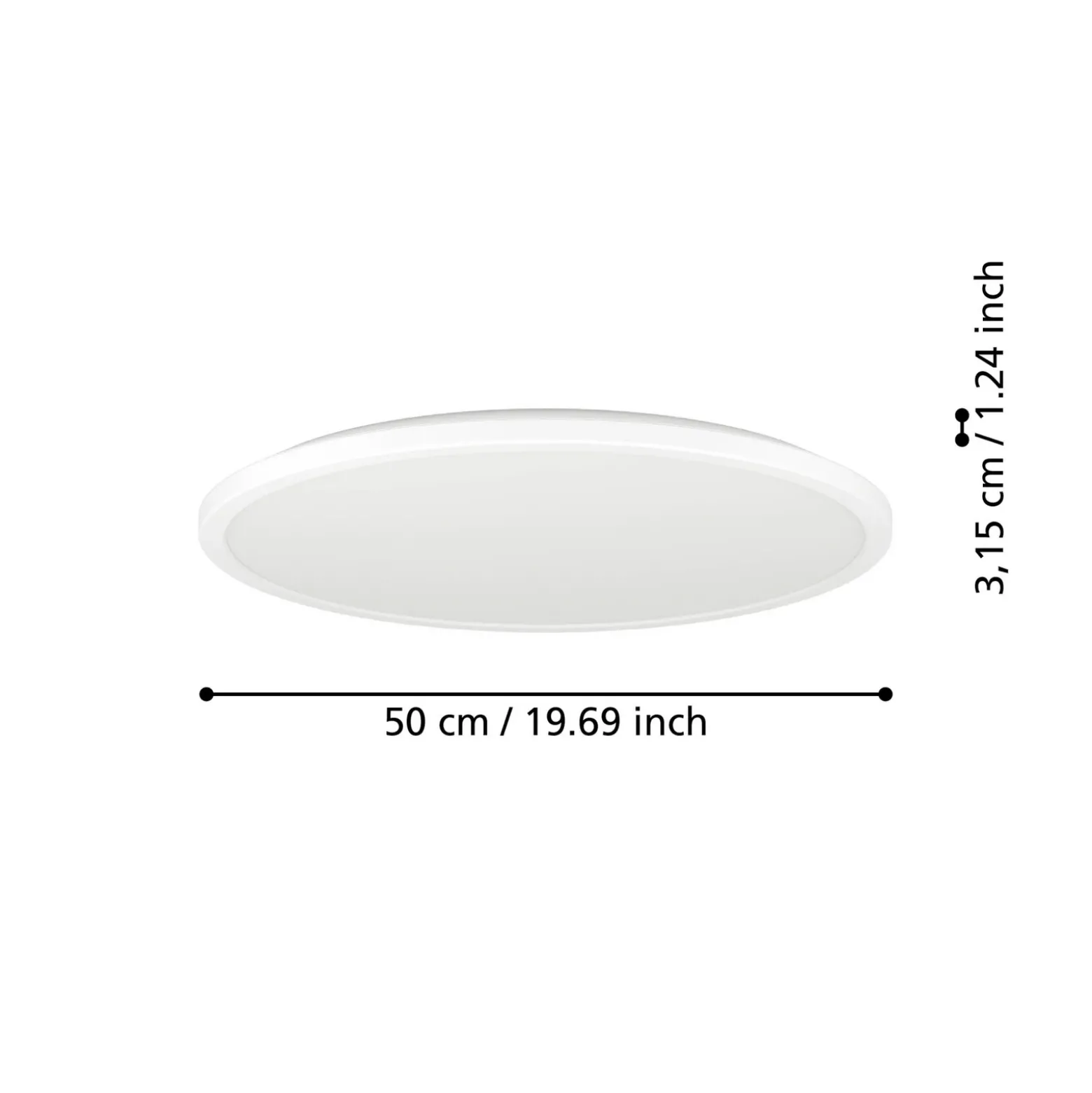 EGLO connect lámpara LED de techo Rovito-Z, blanco, Ø 50 cm