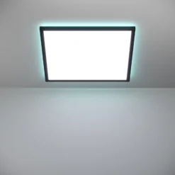 EGLO connect lámpara LED de techo Rovito-Z, negro, 50 x 50 cm