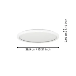 EGLO connect lámpara LED de techo Rovito-Z, blanco, Ø 39 cm