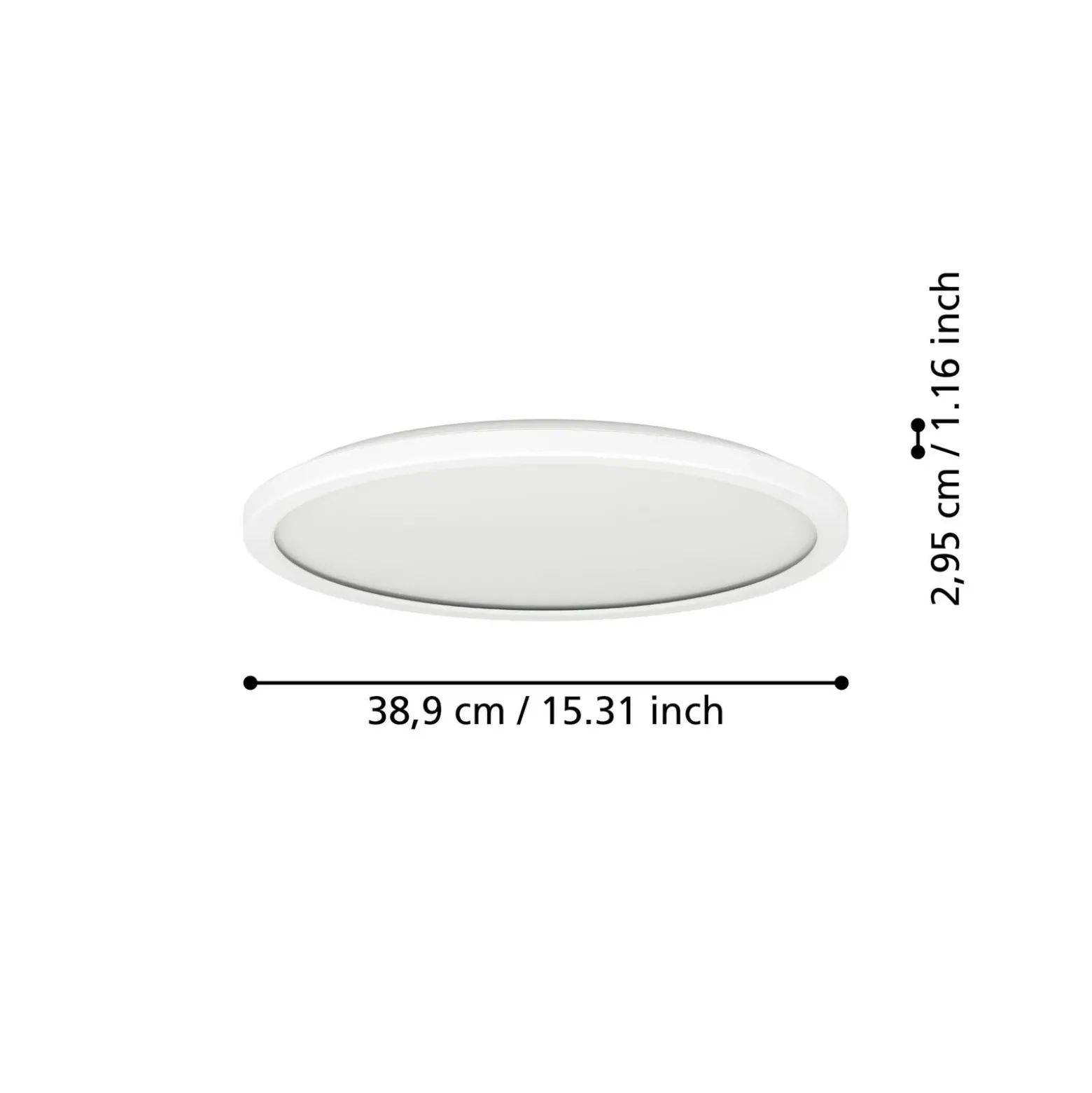 EGLO connect lámpara LED de techo Rovito-Z, blanco, Ø 39 cm