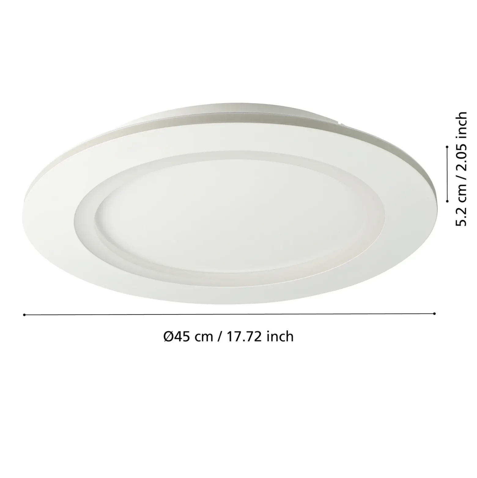 EGLO connect lámpara LED de techo Padrogiano-Z, Ø 45 cm, blanco