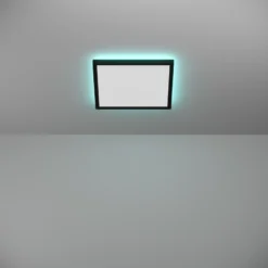 EGLO connect lámpara LED de techo Rovito-Z, negro, 29 x 29 cm