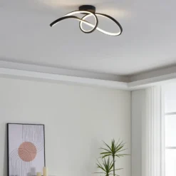 EGLO connect plafón LED Calarossa-Z, negro, aluminio