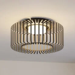 EGLO connect plafón LED Ginestrone-Z, negro, aluminio