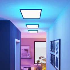 EGLO connect plafón LED Rovito-Z, negro, 57 x 30 cm
