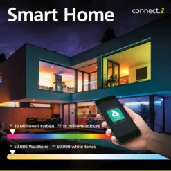 EGLO connect Salobrena-Z Lámpara de techo LED, 120x10cm, negra