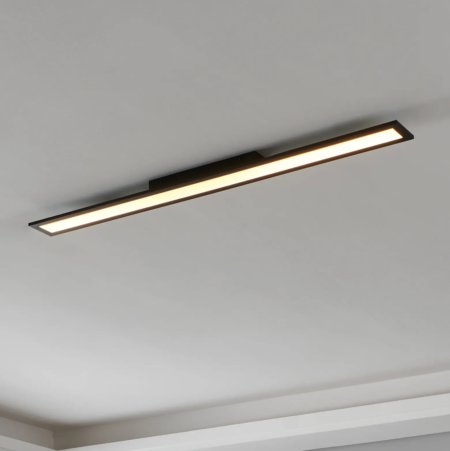 EGLO connect Salobrena-Z Lámpara de techo LED, 120x10cm, negra