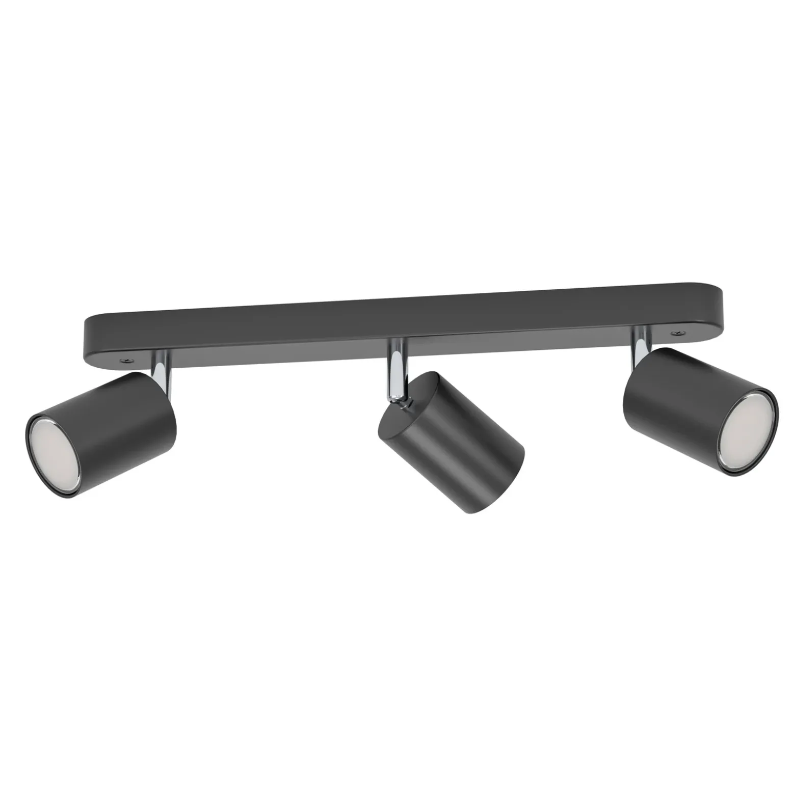 EGLO connect Smart Foco Adfira-Z, negro, 3 luces, acero