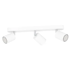 EGLO connect Smart Foco Adfira-Z, blanco, 3 luces, acero