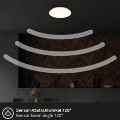 Ekos lámpara de techo LED con sensor, Ø 26 cm