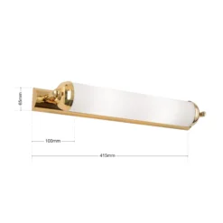 Elegante aplique de pared Elida - 2 casquillos
