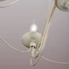 Elegante lámpara de araña Antonina con 5 brazos