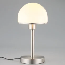 Elegante lámpara de mesa Jolie pantalla de vidrio