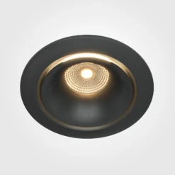 Empotrable Maytoni Yin LED, IP20, 3000K, triac, negro