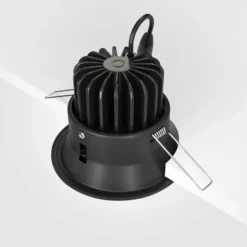 Empotrable Maytoni Yin LED, IP20, 3000K, triac, negro