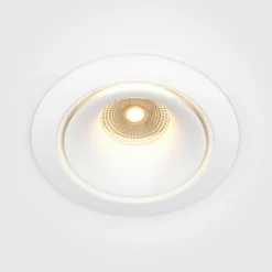 Empotrable Maytoni Yin LED, IP20, 3000K, triac, blanco