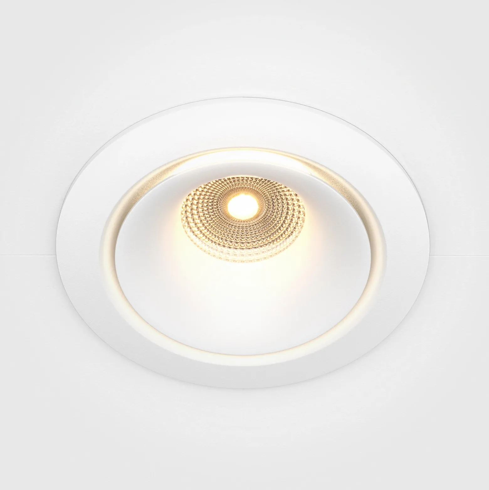 Empotrable Maytoni Yin LED, IP20, 3000K, triac, blanco