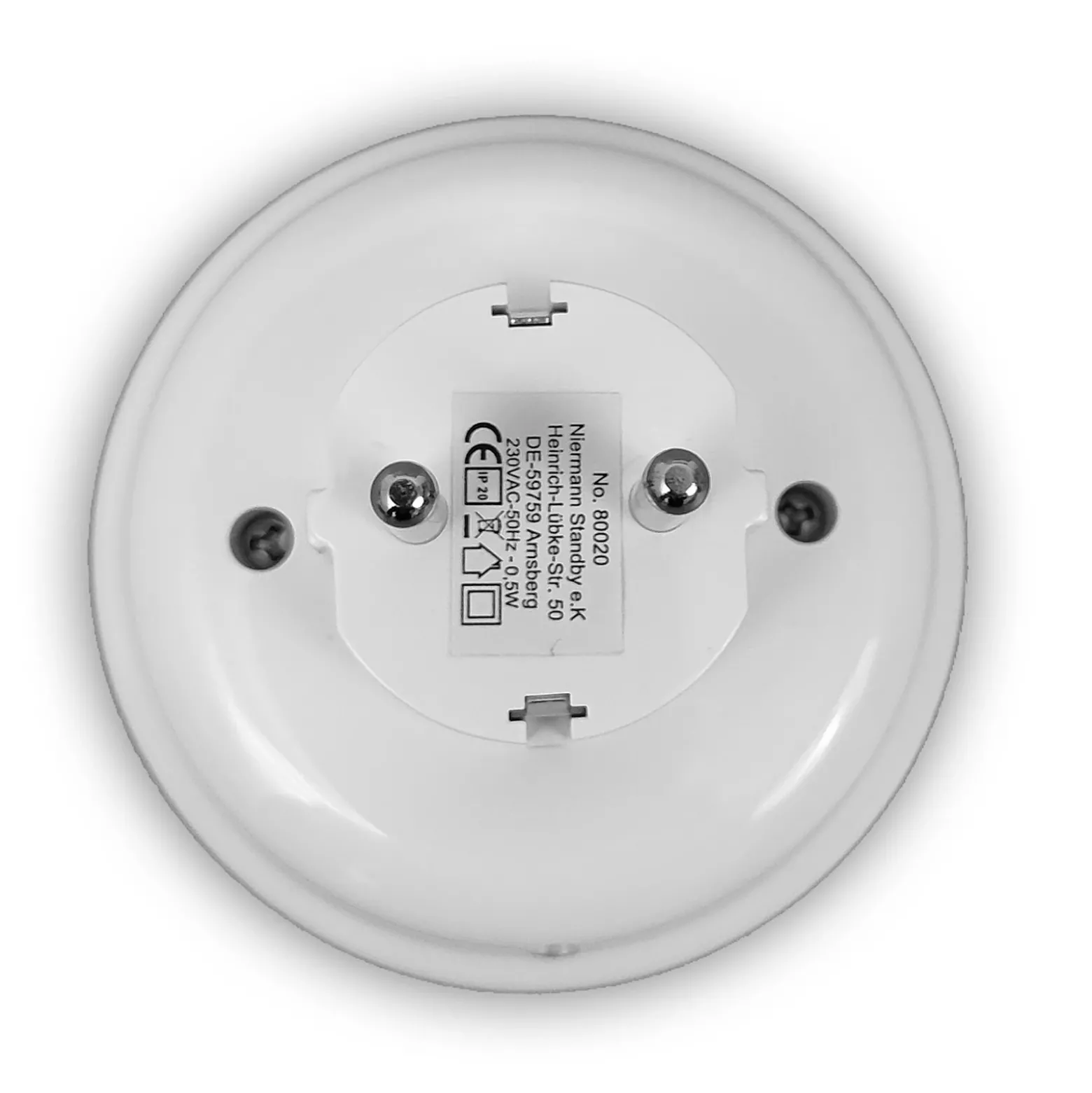 Enchufe adaptador con lámpara nocturna anillo LED