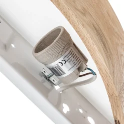 Envostar Aplique de pared Kerio, ancho 40,5 cm, madera de roble