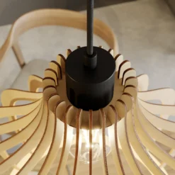 Envostar Lámpara colgante Faje, contrachapado de abedul, 2 luces