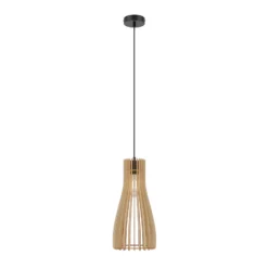 Envostar Lámpara colgante Furn, contrachapado de abedul, 1 luz