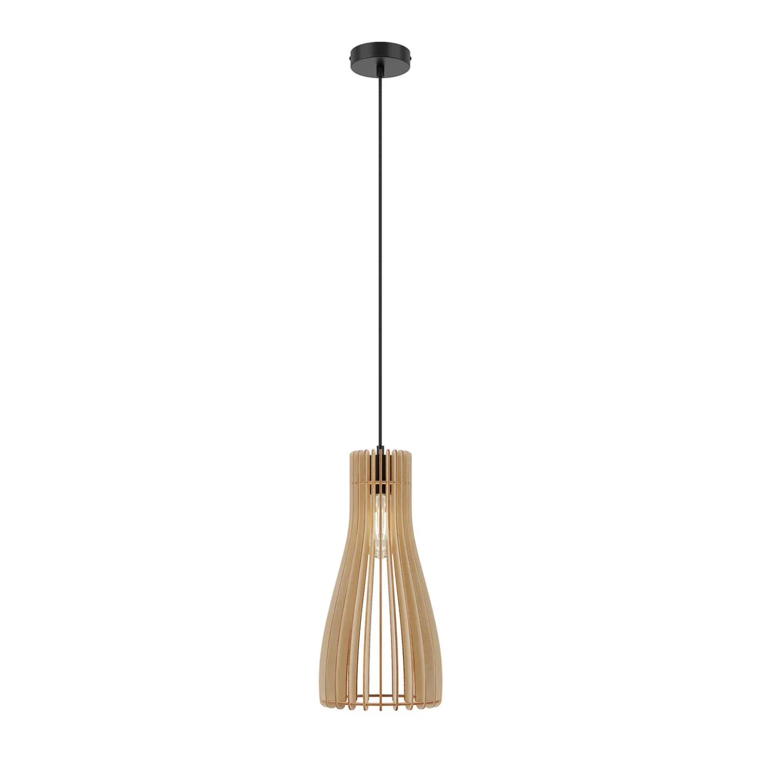 Envostar Lámpara colgante Furn, contrachapado de abedul, 1 luz