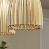 Envostar Lámpara colgante Furn, contrachapado de abedul, 3 luces
