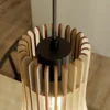 Envostar Lámpara colgante Furn, contrachapado de abedul, 3 luces