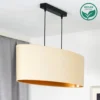 Envostar lámpara colgante Idun beige claro 80 cm material natural vegano