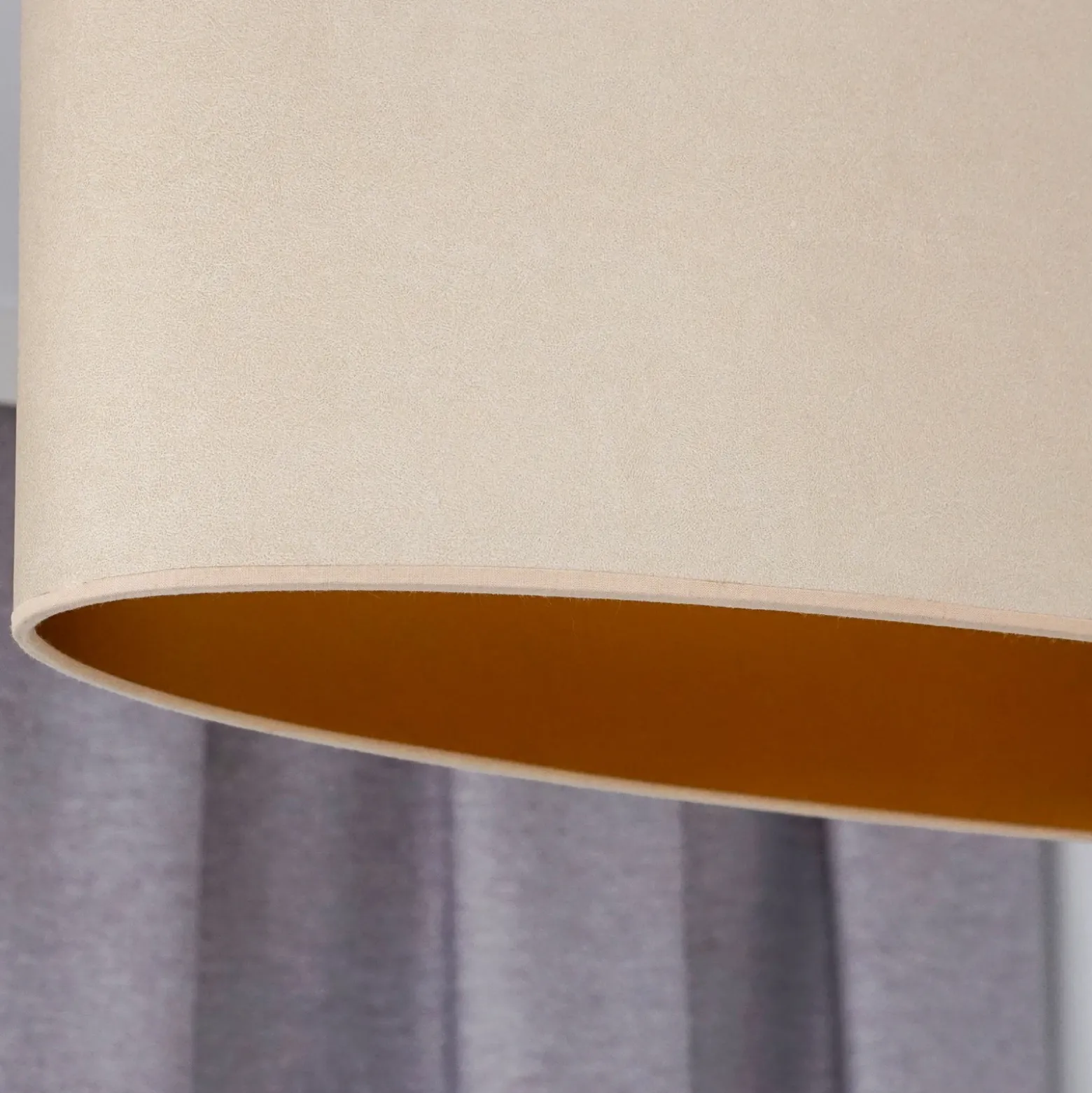 Envostar lámpara colgante Idun beige claro 80 cm material natural vegano