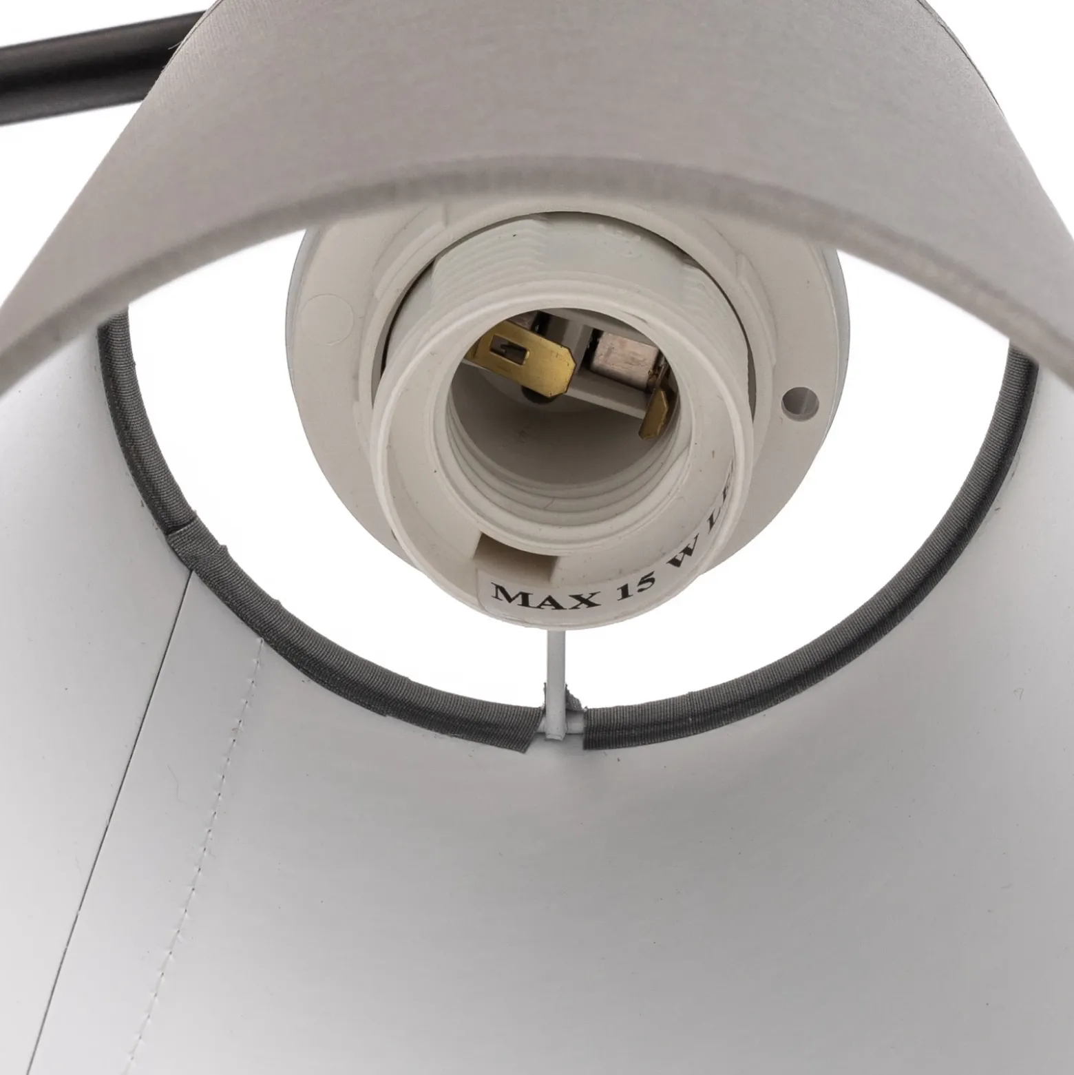 Envostar Risco aplique de pared 1 luz pantalla tela gris