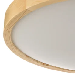 Envostar Zeus lámpara de techo de madera, pino, Ø 47 cm