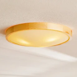 Envostar Zeus lámpara de techo de madera, pino, Ø 47 cm