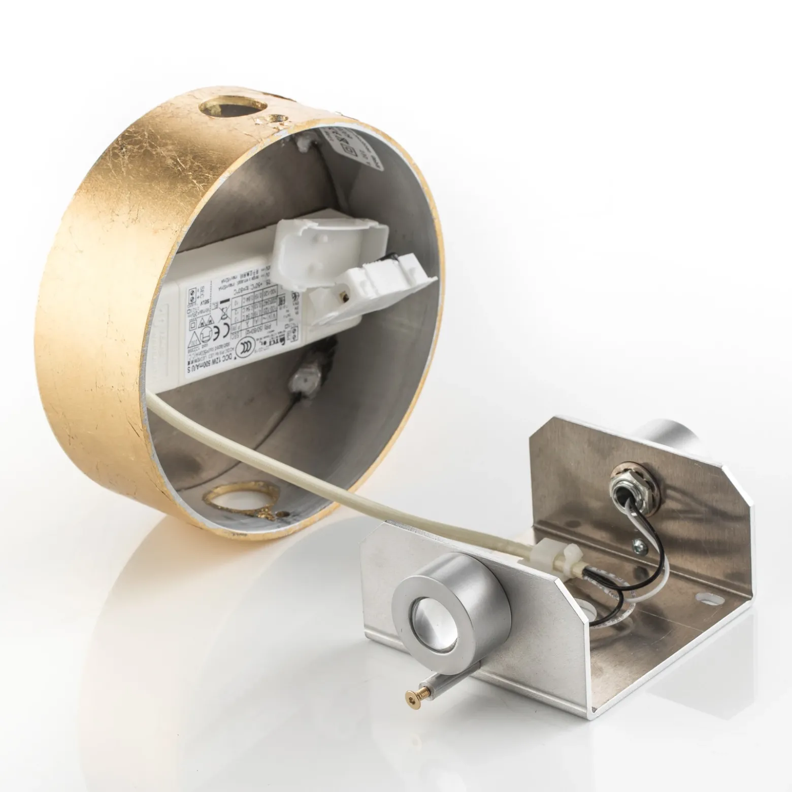 Escale Sunny - aplique LED en brillante dorado