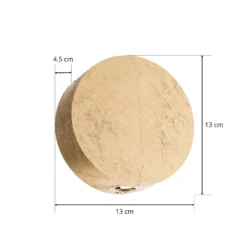Escale Sunny - aplique LED en brillante dorado