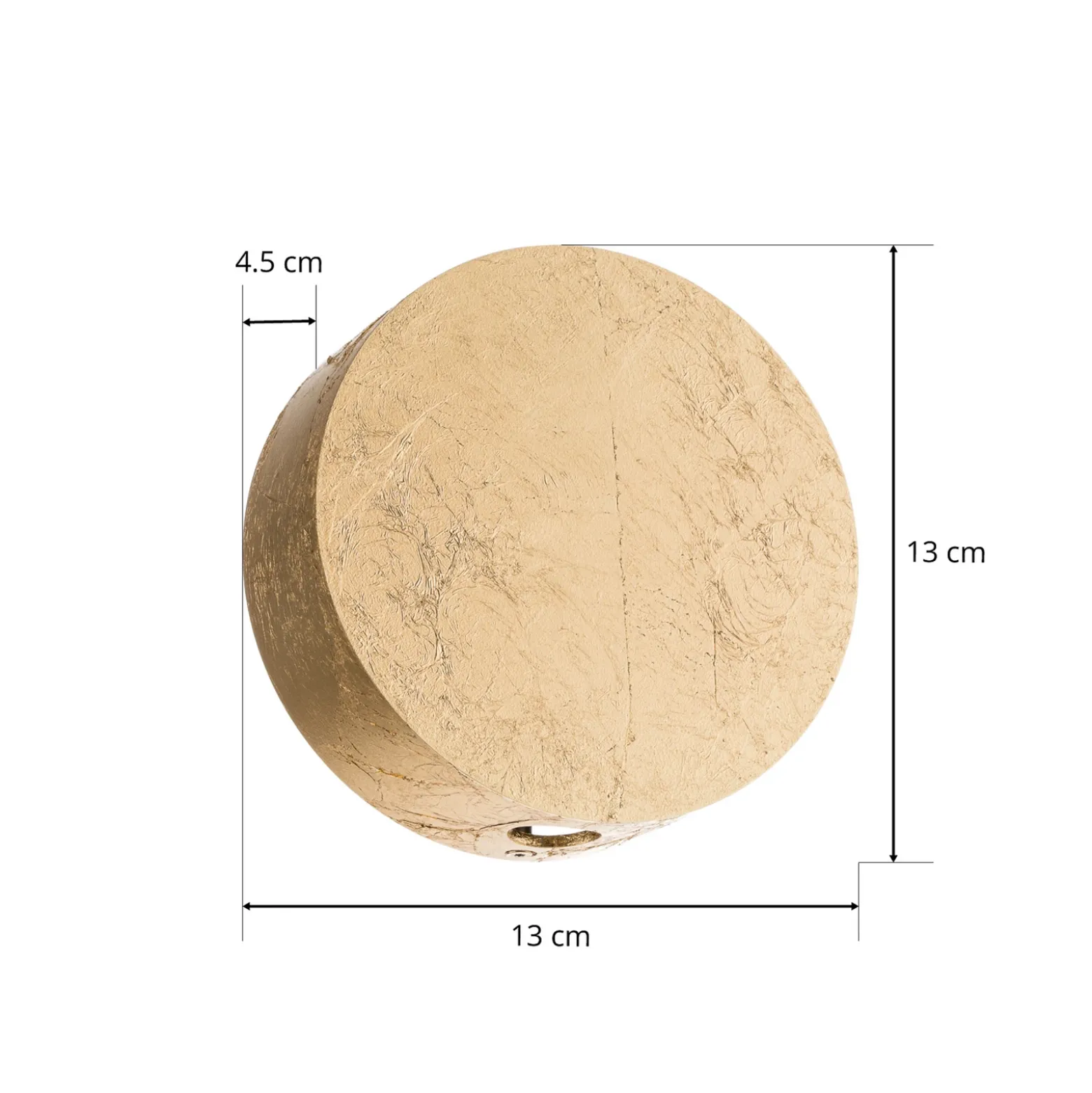 Escale Sunny - aplique LED en brillante dorado