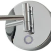 Espejo de cortesía Lucande LED Fyria, cromo, acero, CCT