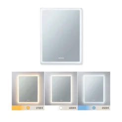 Espejo de pared LED Mirra blanco 60x80 cm IP44 CCT de Paulmann
