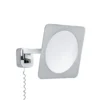 Espejo de pared LED Paulmann Bela, cromado, IP44, enchufe